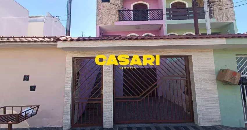 Sobrado com 3 dormitórios à venda, 305 m² - vila valparaíso - santo andré/sp