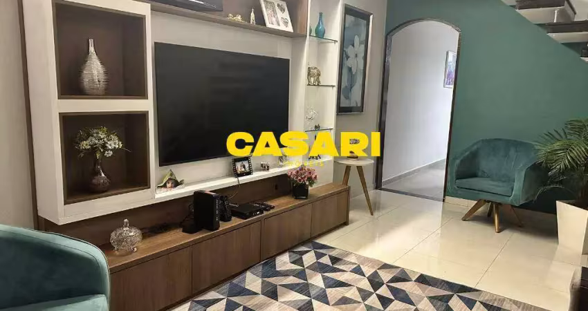 Sobrado com 3 dormitórios à venda – 230m², área gourmet e varanda – vila camilópolis, santo andré