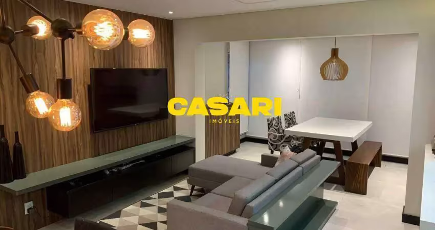 Apartamento decorado com 3 dormitórios e varanda gourmet à venda no centro de santo andré – 103 m²