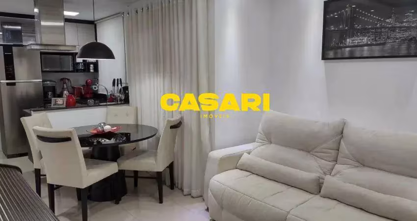 Apartamento com 1 dormitório à venda, 58 m² - parque das nações - santo andré/sp