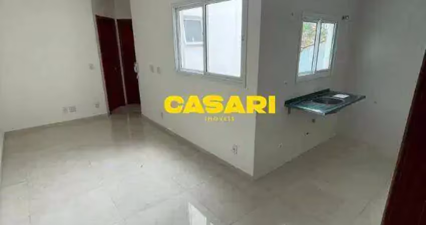 Cobertura com 2 dormitórios à venda, 80 m² - jardim milena - santo andré/sp