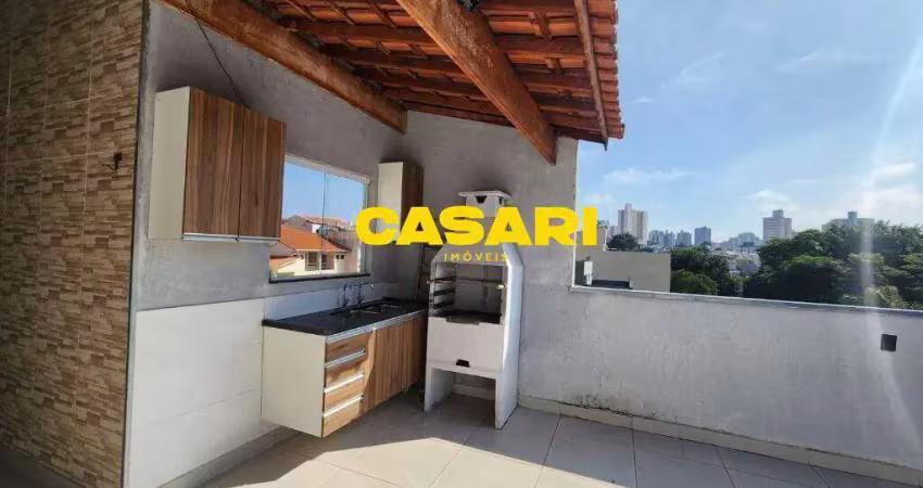 Cobertura com 2 dormitórios à venda, 88 m² - vila alice - santo andré/sp