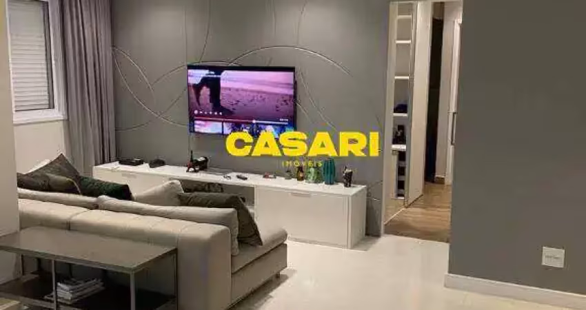 Apartamento com 1 dormitório à venda, 74 m² - jardim - santo andré/sp