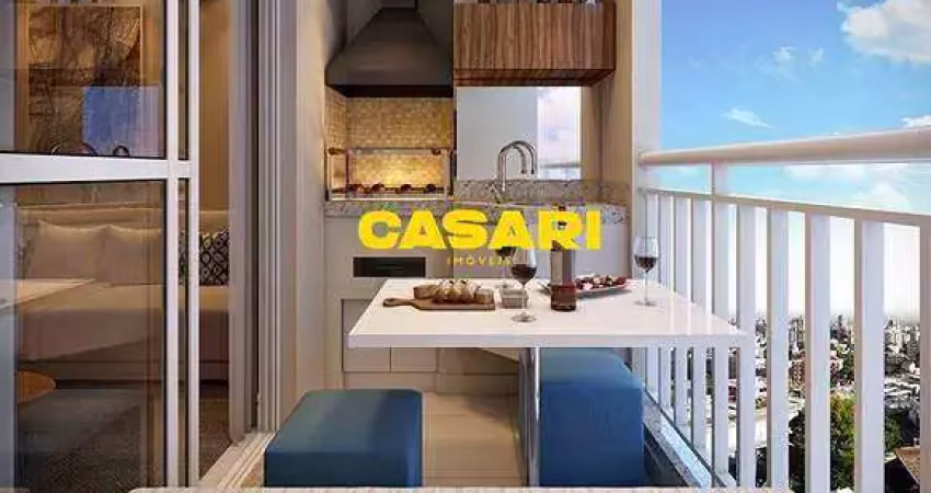 Apartamento com 2 dormitórios à venda, 64 m² pronto para morar - bairrocampestre - santo andré/sp