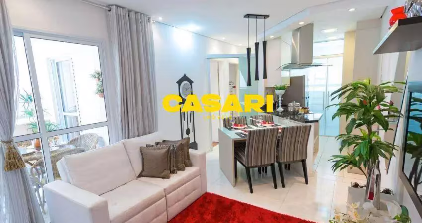Apartamento com 2 dormitórios à venda, 55 m² - centro - são bernardo do campo/sp