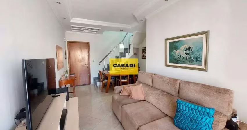Cobertura com 3 dormitórios à venda, 144 m² - rudge ramos - são bernardo do campo/sp