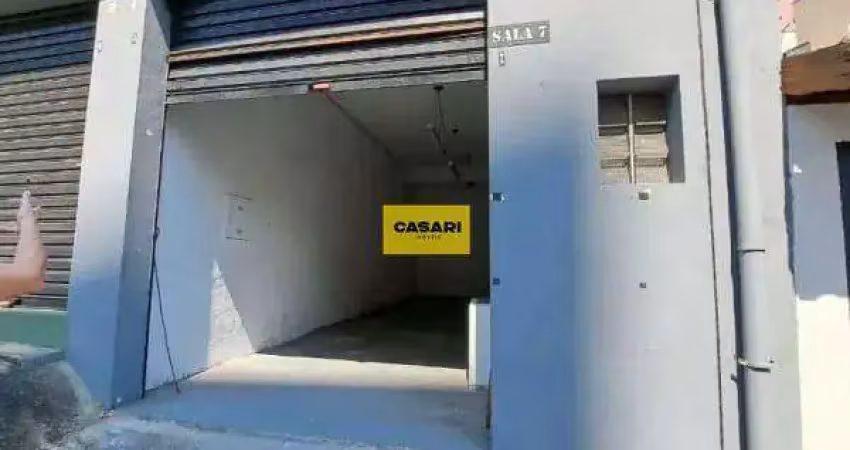 Salão comercial com 39m² para locação na vila valparaiso - santo andré/sp.