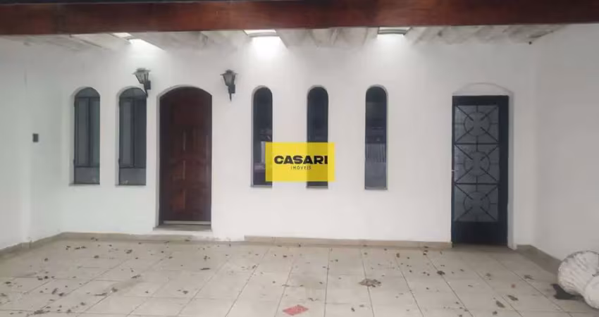 Casa com 2 dormitórios, 3 vagas, quintal com churrasqueira e entrada lateral - rudge ramos