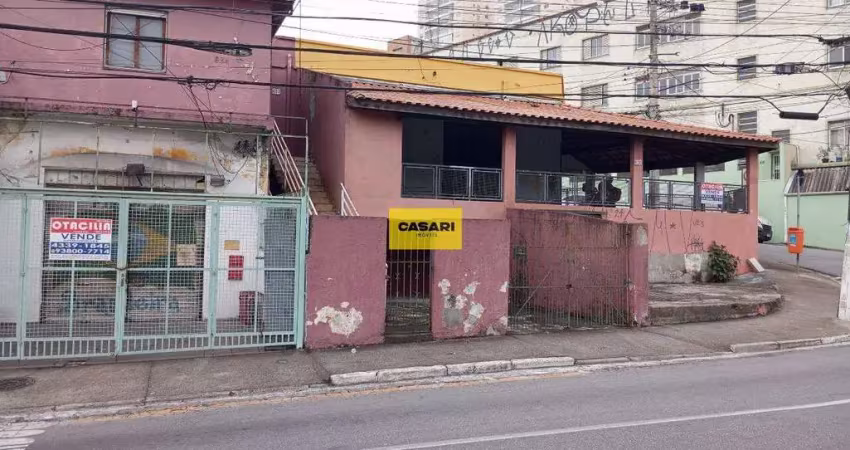 Terreno de esquina com 495m² à venda – avenida de grande movimento no centro de sbc