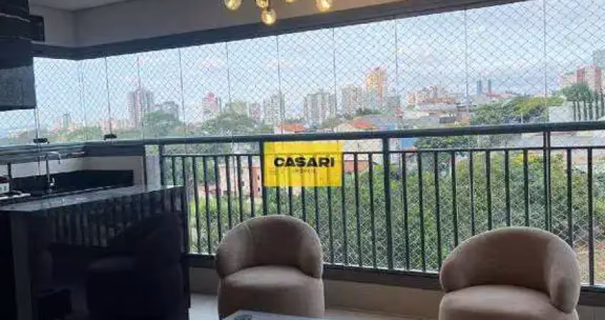 Apartamento alto padrão no the address santo andré – 3 suítes, varanda gourmet e porteira fechada