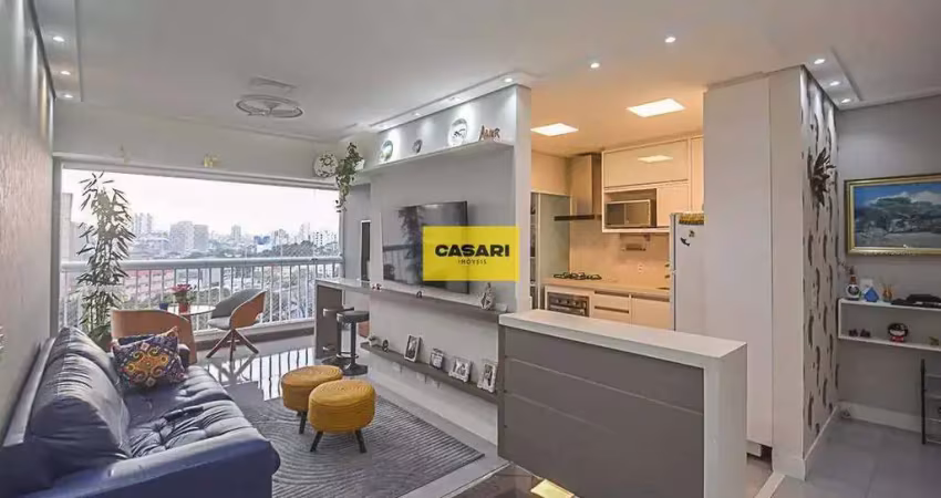 Apartamento 2 dormitórios com varanda gourmet à venda no centro de são bernardo do campo