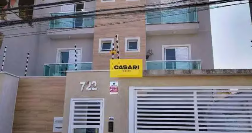 Cobertura duplex à venda no bairro campestre em santo andré — 2 dormitórios, suíte com sacada, espaço gourmet e quintal privativo