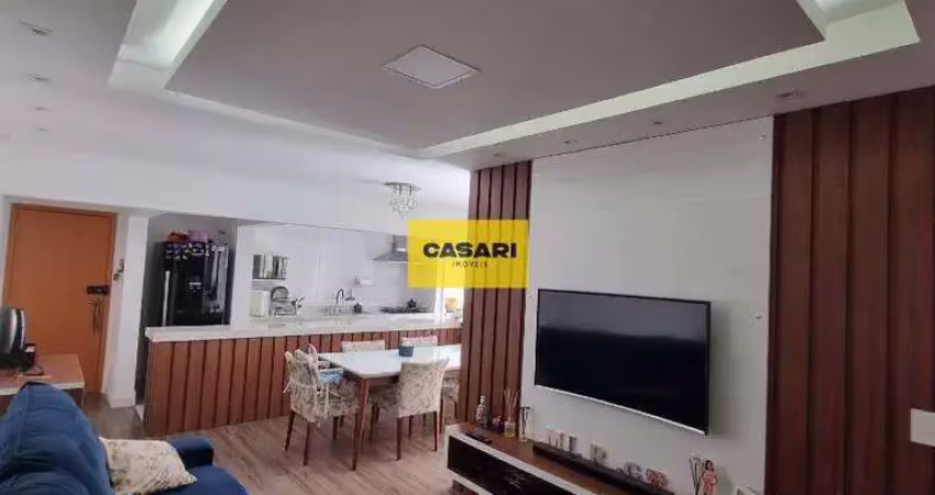 Apartamento à venda no bairro vila scarpelli no condomínio parco toscana - 3 dormitórios - 2 banheiros e 2 vagas - santo andré