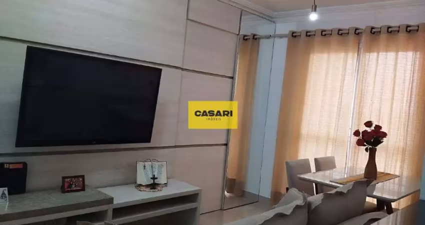 Apartamento a venda, com 2 dormitórios e 1 vaga de garagem - vila palmares - santo andré - sp