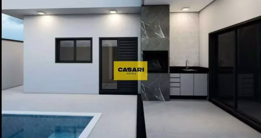 Casa em condomínio com 3 dormitórios sendo 2 suítes, com piscina em boituva/sp