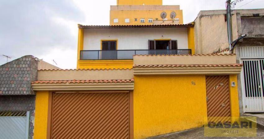 Sobrado com 4 dormitórios à venda, 396 m² - Jardim Cristiane - Santo André/SP