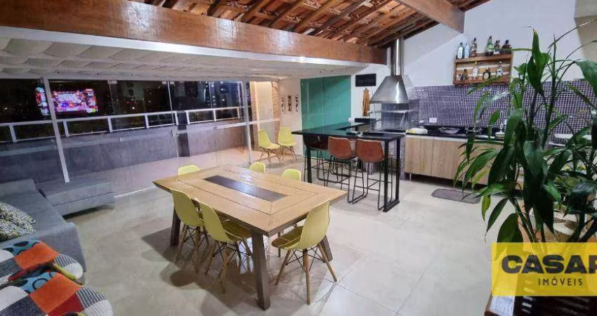 Cobertura com 3 dormitórios à venda, 145 m² - Vila Valparaíso - Santo André/SP