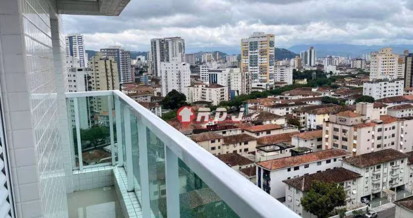 Apartamento com 2 dormitórios à venda, 53 m² por r$ 720.000,00 - embaré - santos/sp