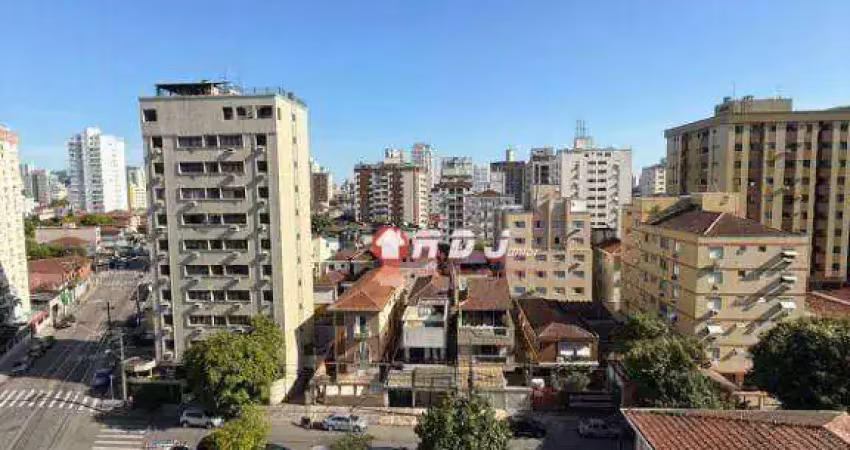Apartamento com 2 dormitórios à venda, 75 m² por r$ 359.000,00 - embaré - santos/sp
