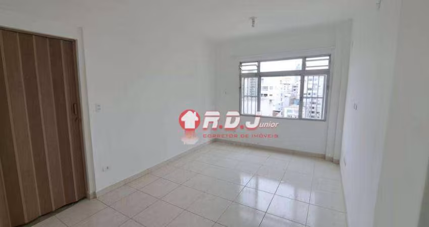 Kitnet com 1 dormitório para alugar, 40 m² por R$ 2.000,00/mês - Embaré - Santos/SP