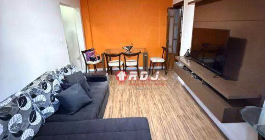 Apartamento com 2 dormitórios para alugar, 65 m² por R$ 3.300,00/mês - Aparecida - Santos/SP