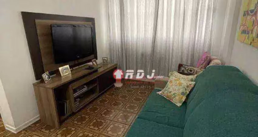Apartamento com 2 dormitórios à venda, 65 m² por r$ 397.000,00 - embaré - santos/sp