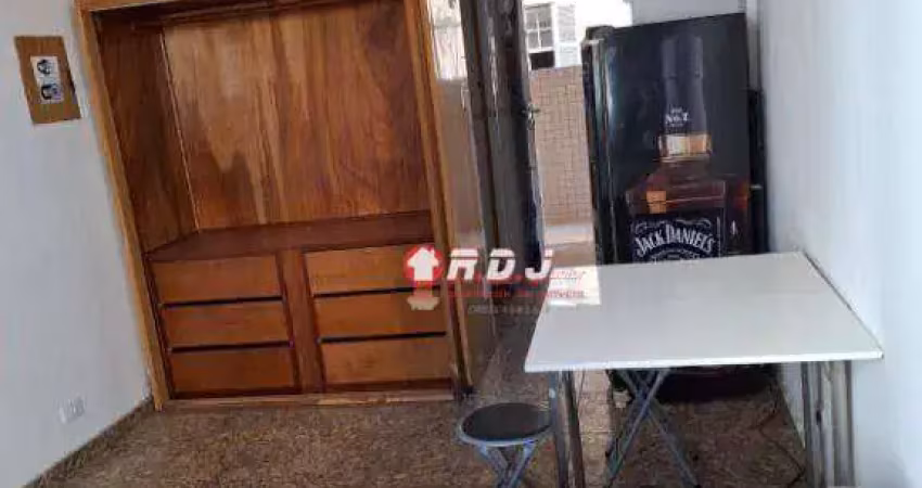 Kitnet com 1 dormitório para alugar, 28 m² por r$ 2.100,00/mês - josé menino - santos/sp