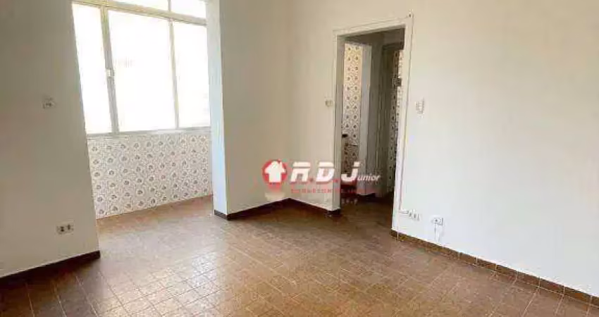 Kitnet com 1 dormitório para alugar, 30 m² por r$ 1.800/mês - aparecida - santos/sp