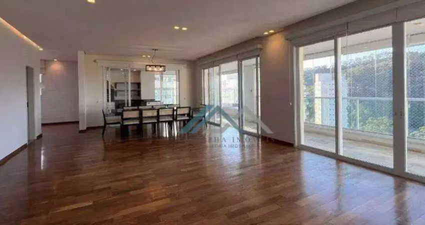 Apartamento com 4 dormitórios, sendo 3 suítes à venda, 284 m² por r$ 3.500.000 - edifício penthouses - santana de parnaíba/sp