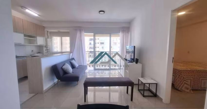 Apartamento Mobiliado com 1 dormitório, 50 m² - venda por R$ 670.000 ou aluguel por R$ 5.137/mês - Condomínio Alpha Park - Barueri/SP