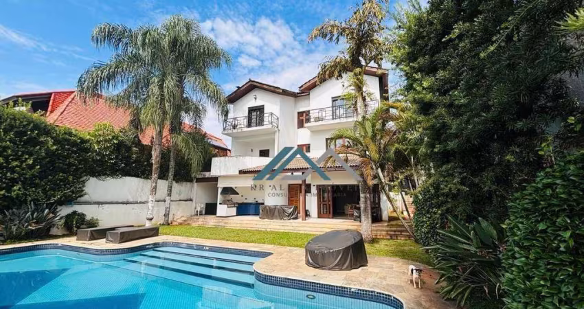 Casa Semimobiliada com 4 suítes, 520 m² - venda por R$ 8.500.000 ou aluguel por R$ 39.000/mês - Alphaville 01 - Barueri/SP