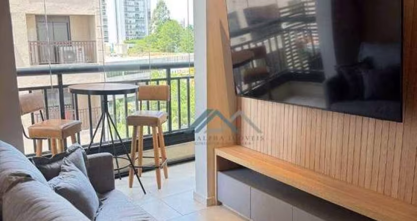 Lindo Studio Mobiliado com 1 dormitório para alugar, 40 m² por R$ 6.770/mês - Fiori - Barueri/SP