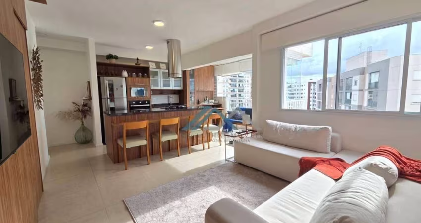 Aconchegante Apartamento Mobiliado e Decorado, com 1 suíte à venda, 54 m² por R$ 700.000 - Edifício Acqua Park Alphaville - Barueri/SP