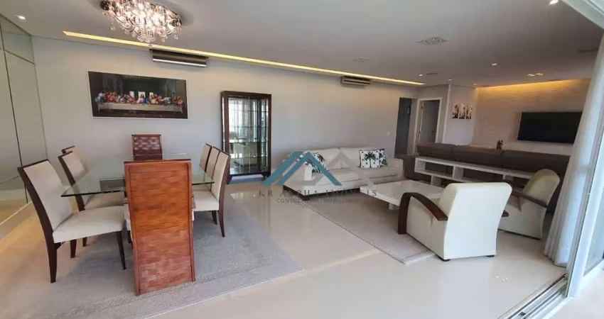 Apartamento mobiliado com 3 suítes para alugar, 212 m² por r$ 19.970/mês - edifício essência - barueri/sp