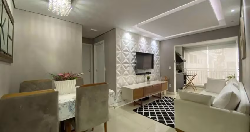 Apartamento mobiliado com 2 dormitórios, sendo 1 suíte à venda, 64 m² por r$ 550.000 - varandas aldeinha - barueri/sp