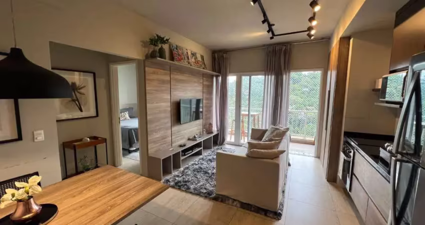 Apartamento mobiliado com 2 dormitórios, sendo 1 suíte à venda, 58 m² por r$ 890.000 - edifício trix tamboré - santana de parnaíba/sp