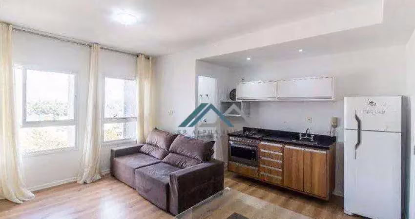Apartamento com 1 dormitório para alugar, 43 m² por r$ 3.623/mês - edifício igloo alphaville - barueri/sp