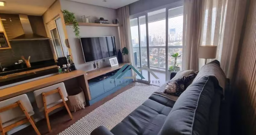 Apartamento mobiliado com 2 dormitórios, sendo 1 suíte para alugar, 70 m² por r$ 10.000/mês - edifício novare - barueri/sp