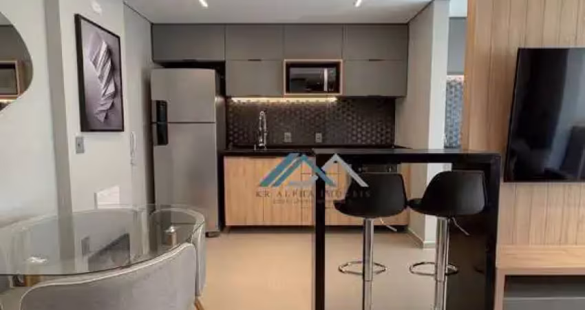 Studio mobiliado com 1 dormitório para alugar, 40 m² por r$ 6.613/mês - fiori - barueri/sp