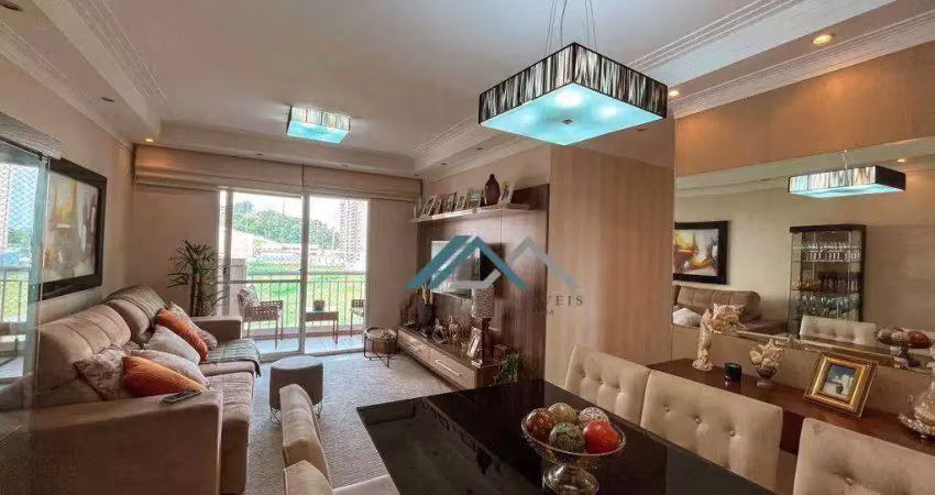 Apartamento mobiliado com 3 dormitórios, sendo 1 suíte à venda, 91 m² por r$ 1.200.000 - edifício panoramic - barueri/sp