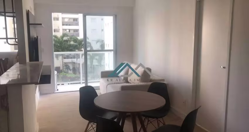 Apartamento mobiliado com 1 dormitório para alugar, 51 m² por r$ 5.130/mês - edifício beat - barueri/sp