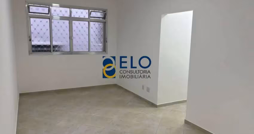 R$ 2600. apartamento para locação na vila mathias, santos-sp: 2 quartos, sala, banheiro, 70m² de área. venha conferir!