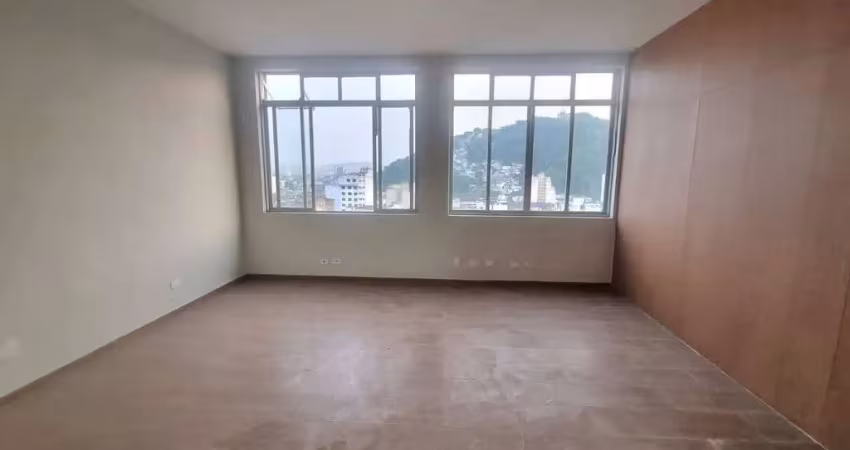 Sala comercial para locação no centro de santos-sp: 3 salas, 1 banheiro, 81,00 m² de área. alugue já!