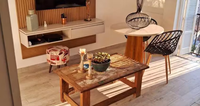 Apartamento totalmente reformado, 2 dorms, vila belmiro, santos/sp.