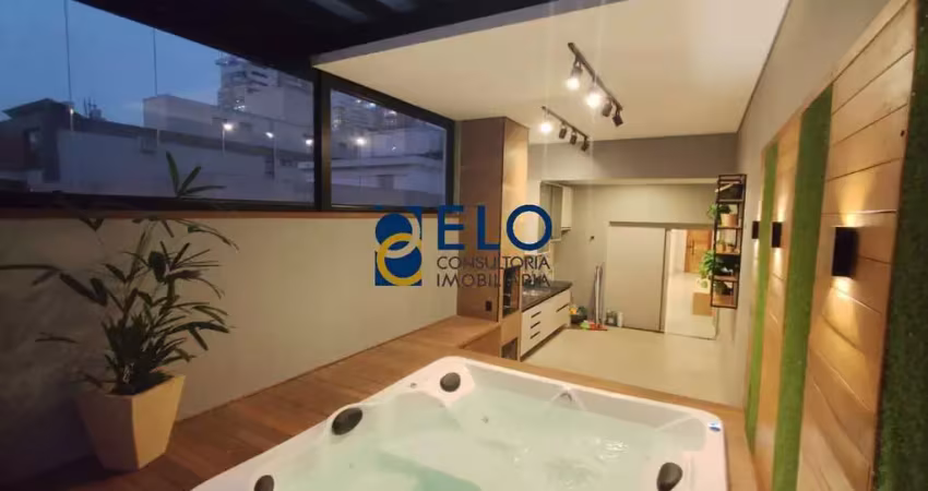 R$ 1,810 milhão. cobertura de luxo à venda em santos-sp, bairro pompéia: 3 quartos, 1 suíte, 4 banheiros, 1 sala, 3 vagas de garagem, 191,66 m².