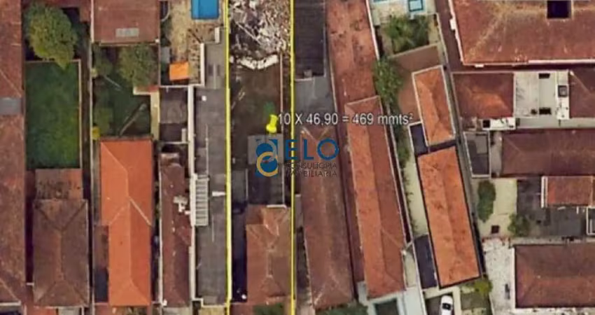 Terreno à venda, 10 x 46,90 =  469 m² por r$ 1.300.000,00 - vila belmiro - santos/sp