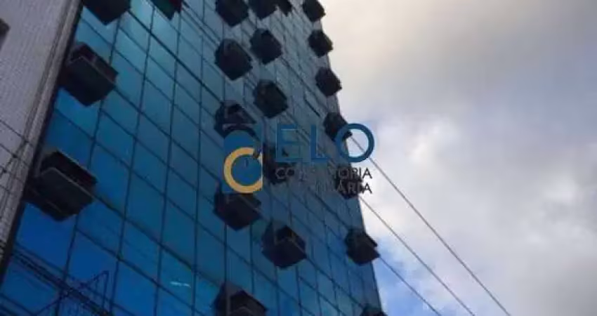 Oportunidade: sala comercial à venda no centro de santos-sp, 2 banheiros, 1 vaga de garagem, 90m² de área!