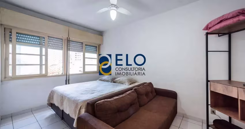 Apartamento para locação no embaré, santos/sp: kitnete com 35m². venha conferir!