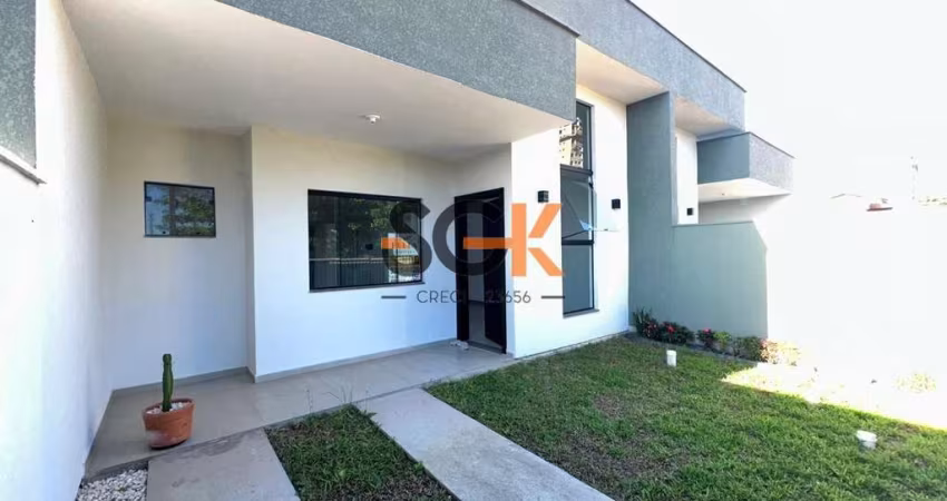 Casa Geminada Térrea com Suíte e Churrasqueira - A 800m da Praia de Tabuleiro!