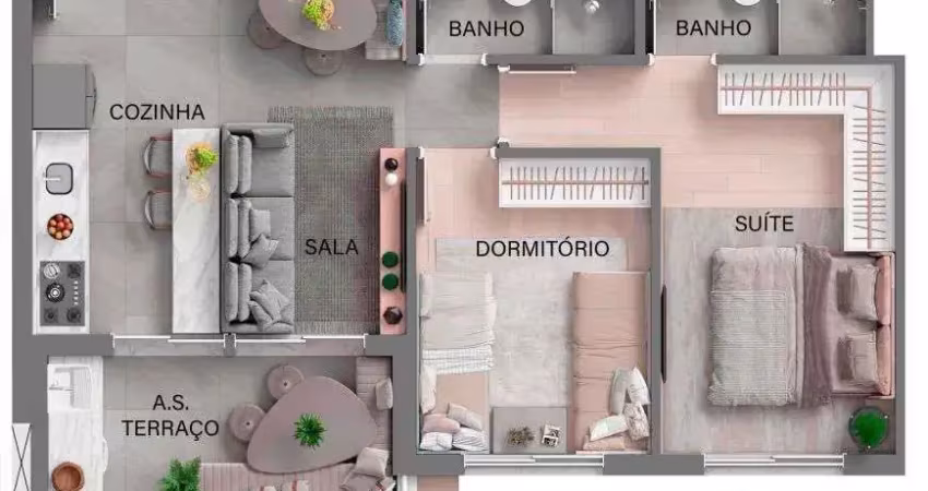 Apartamento com 2 quartos à venda na Rua Rondonia, 111, Nova Aldeinha, Barueri